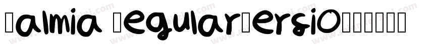 Balmia RegularVersio字体转换